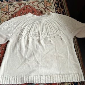 Talbots 3x plus cream sweater